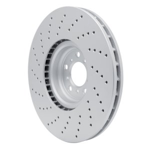 BMW X6 Brake Rotor (1) - Right Front - R1 Concepts - GeoSPEC Coated, Drilled - `15-`19